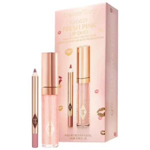 CHARLOTTE TILBURY - Mini Glossy Pink Lip Gloss + Lip Liner Set - Fresh Pink