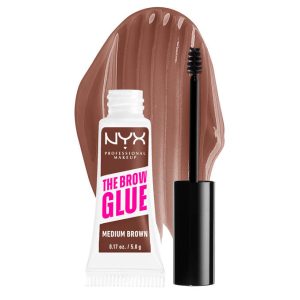 NYX Professional Makeup The Brow Glue Instant Brow Styler – Medium Brown